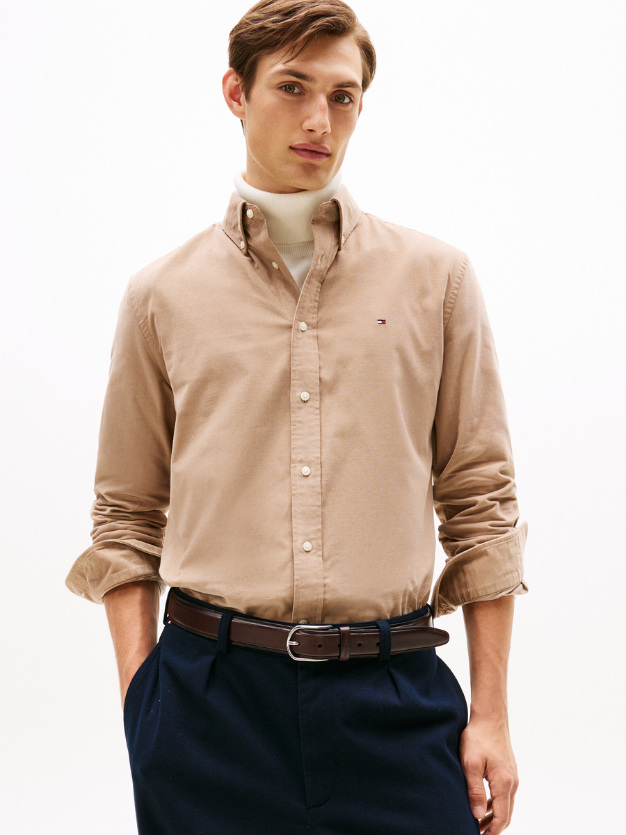 Hemd van het merk Tommy Hilfiger in het Beige