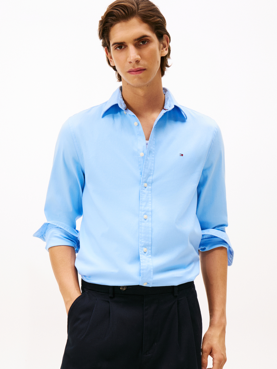 Hemd van het merk Tommy Hilfiger in het Blauw