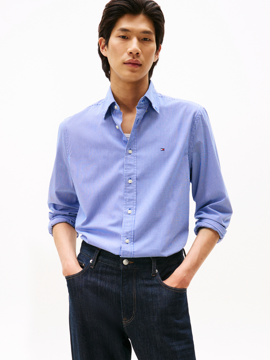 Hemd van het merk Tommy Hilfiger in het Blauw