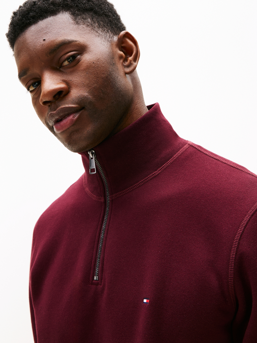Pull van het merk Tommy Hilfiger in het Rood