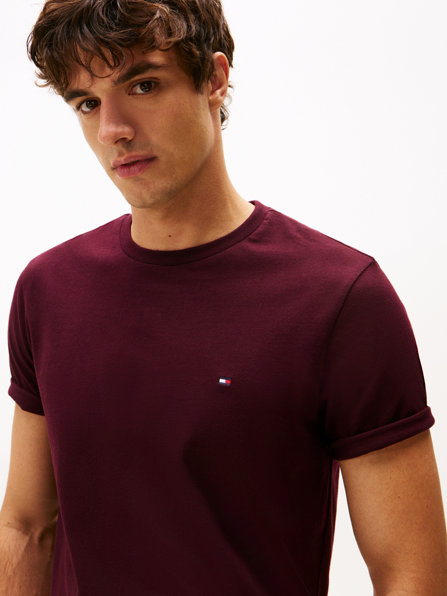 T-shirt van het merk Tommy Hilfiger in het Bordeaux