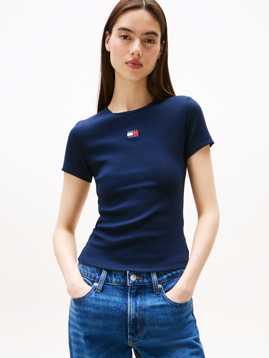 T-shirt van het merk Tommy Jeans in het Marine