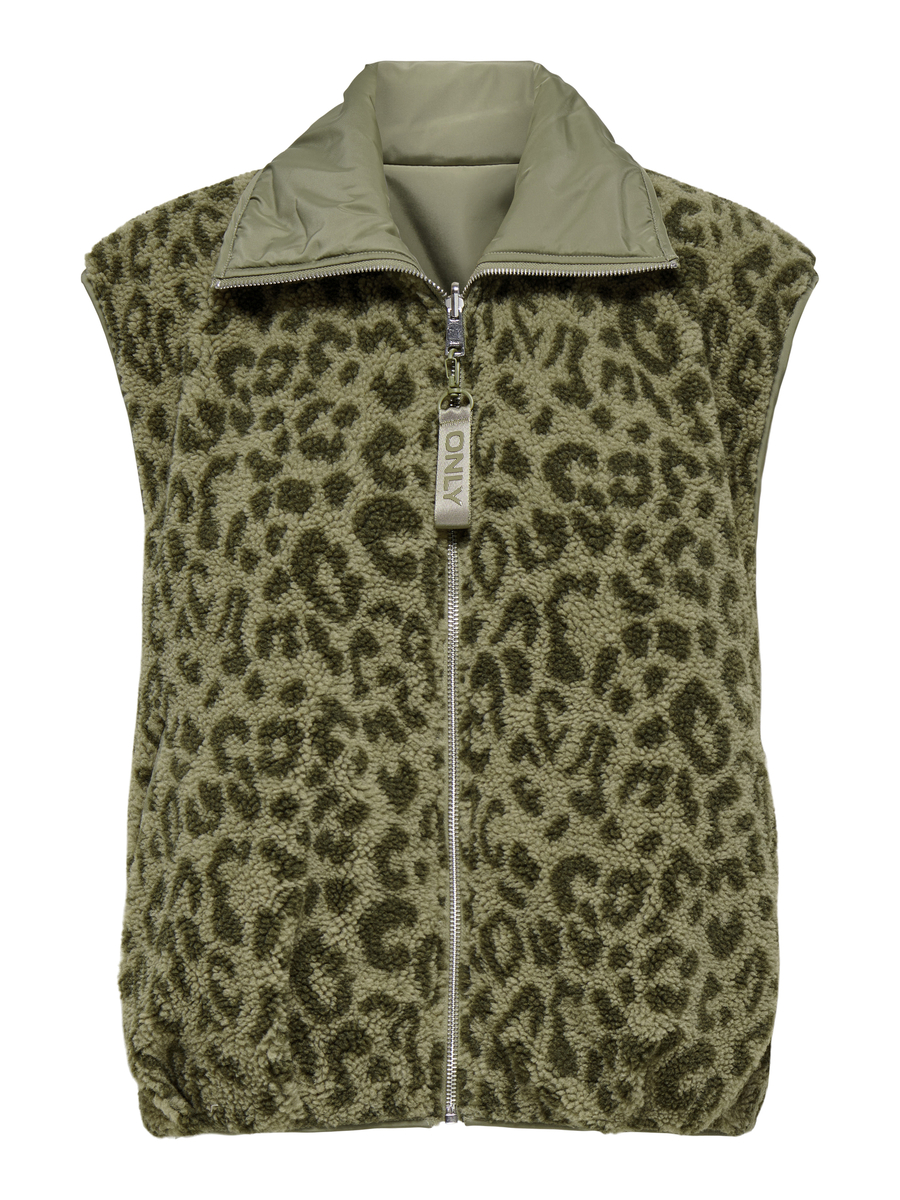 Bodywarmer van het merk Only in het Kaki