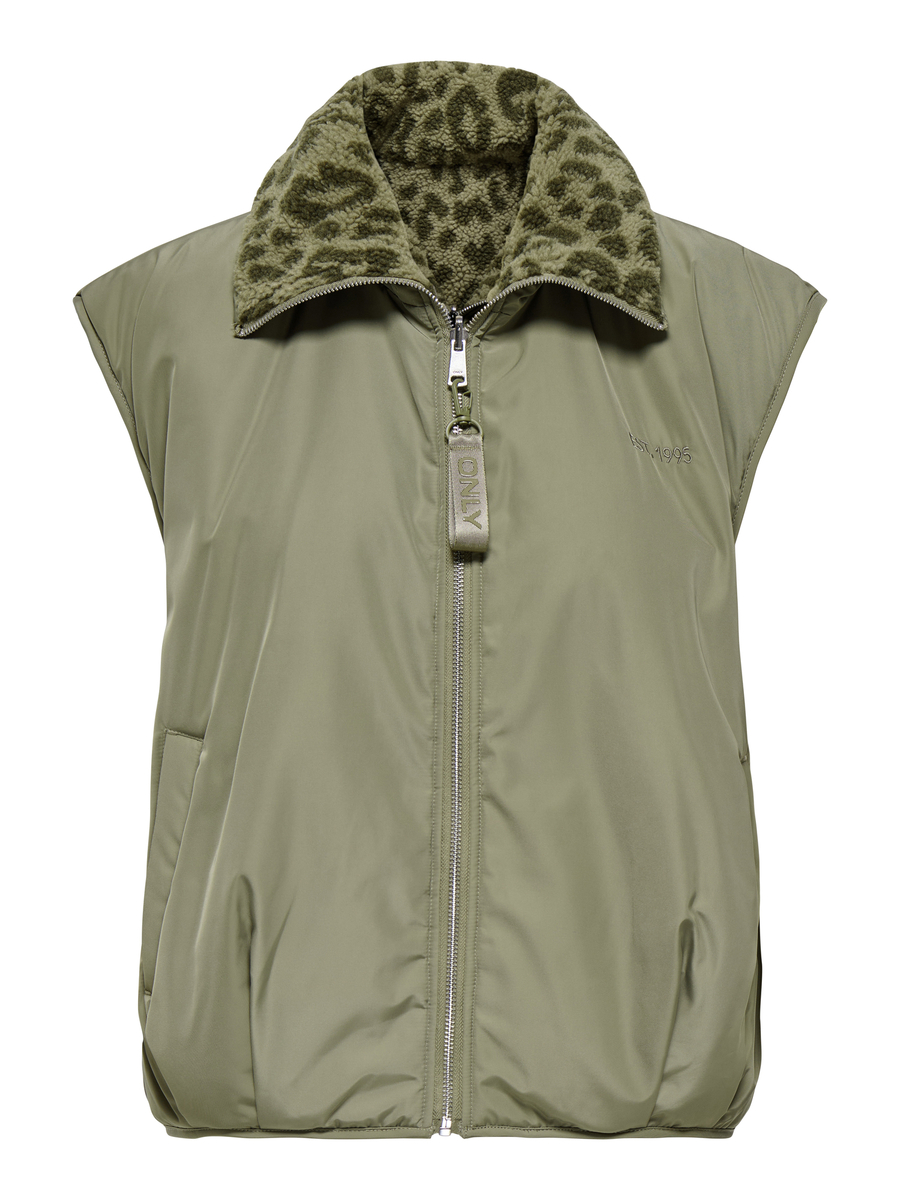 Bodywarmer van het merk Only in het Kaki