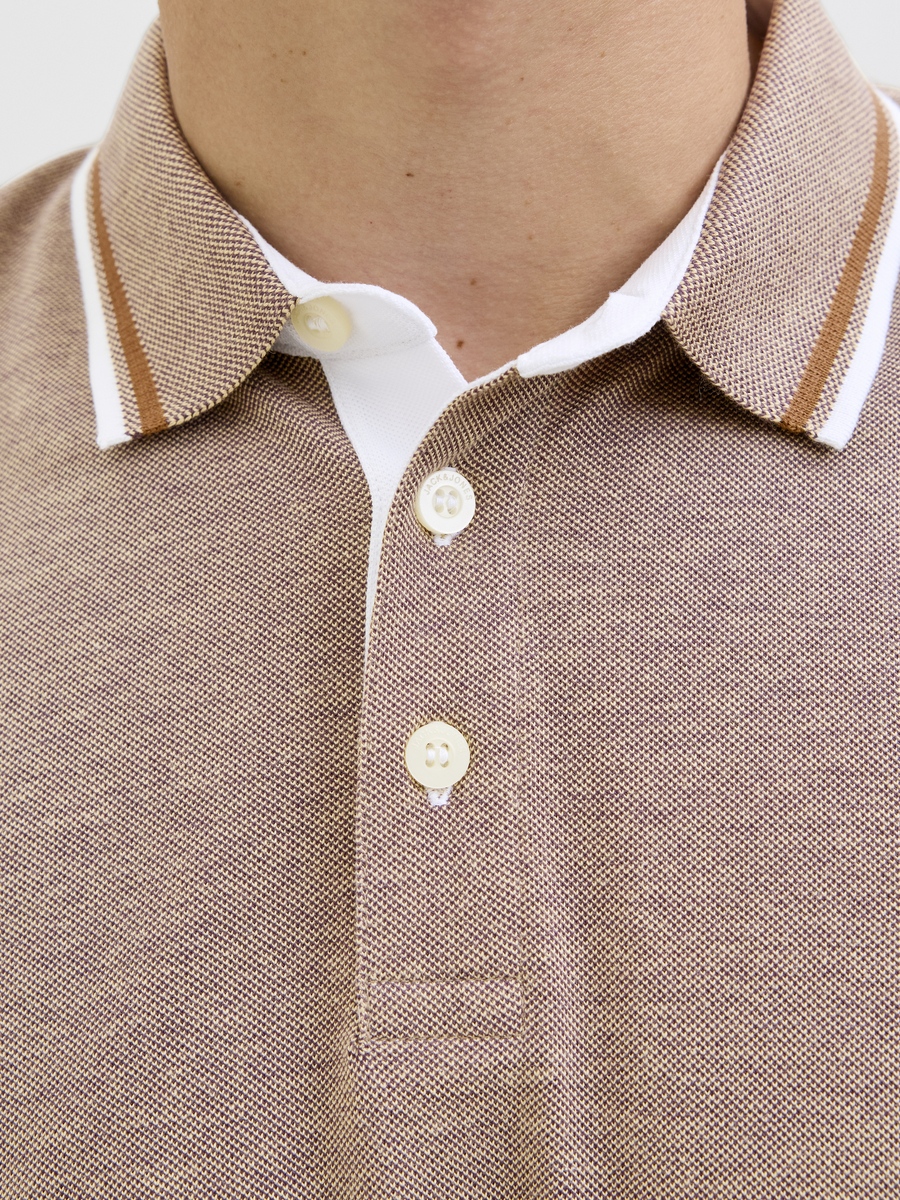 Polo van het merk Jack & Jones in het Beige