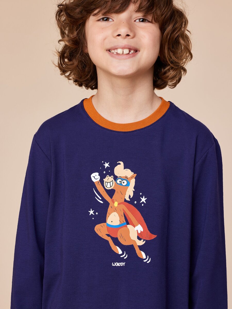 Pyjama van het merk Woody in het Blauw