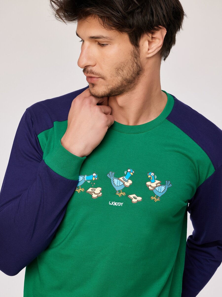 Pyjama van het merk Woody in het Groen