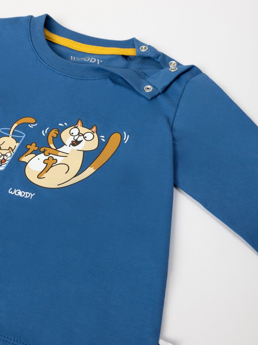 Pyjama van het merk Woody in het Blauw
