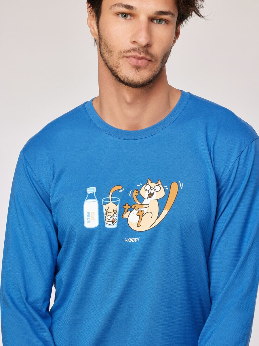 Pyjama van het merk Woody in het Blauw