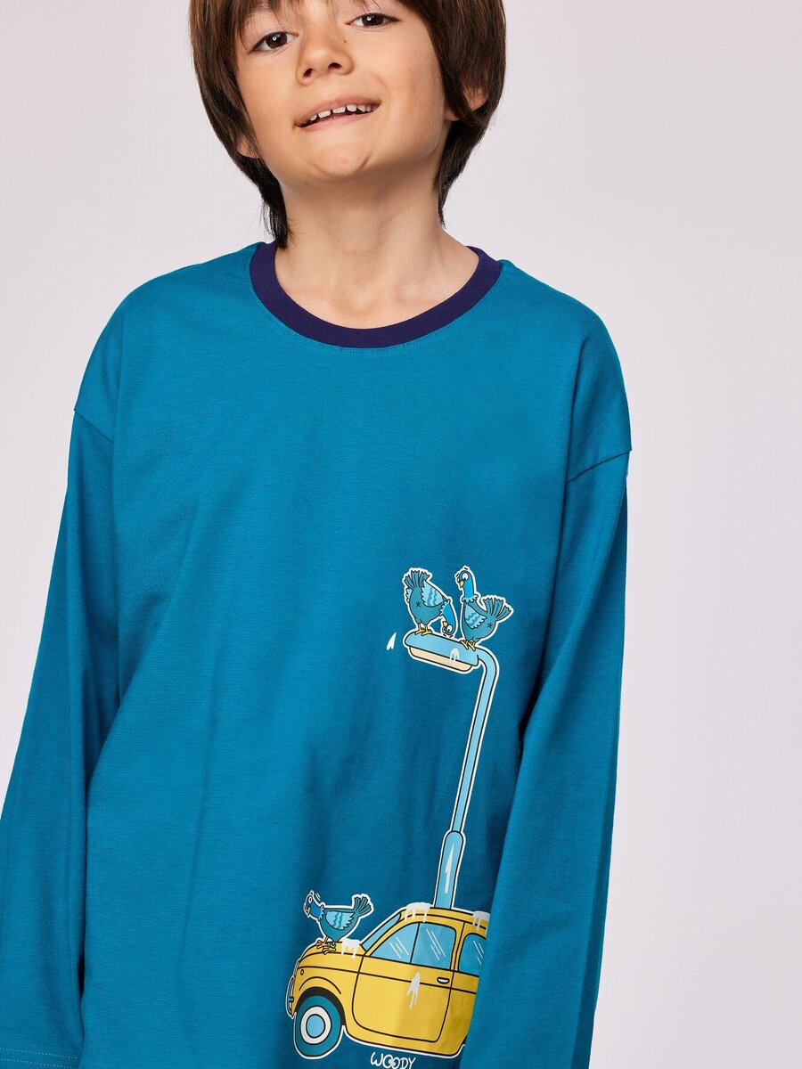 Pyjama van het merk Woody in het Blauw