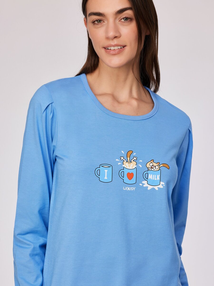 Pyjama van het merk Woody in het Blauw