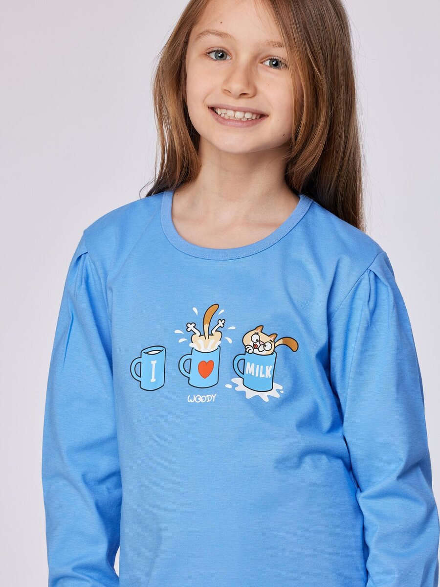 Pyjama van het merk Woody in het Blauw
