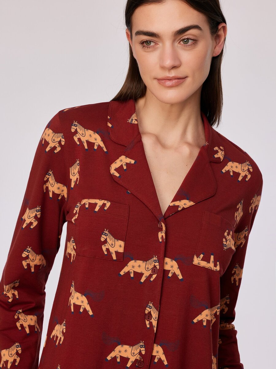 Slaapkleed van het merk Woody in het Rood