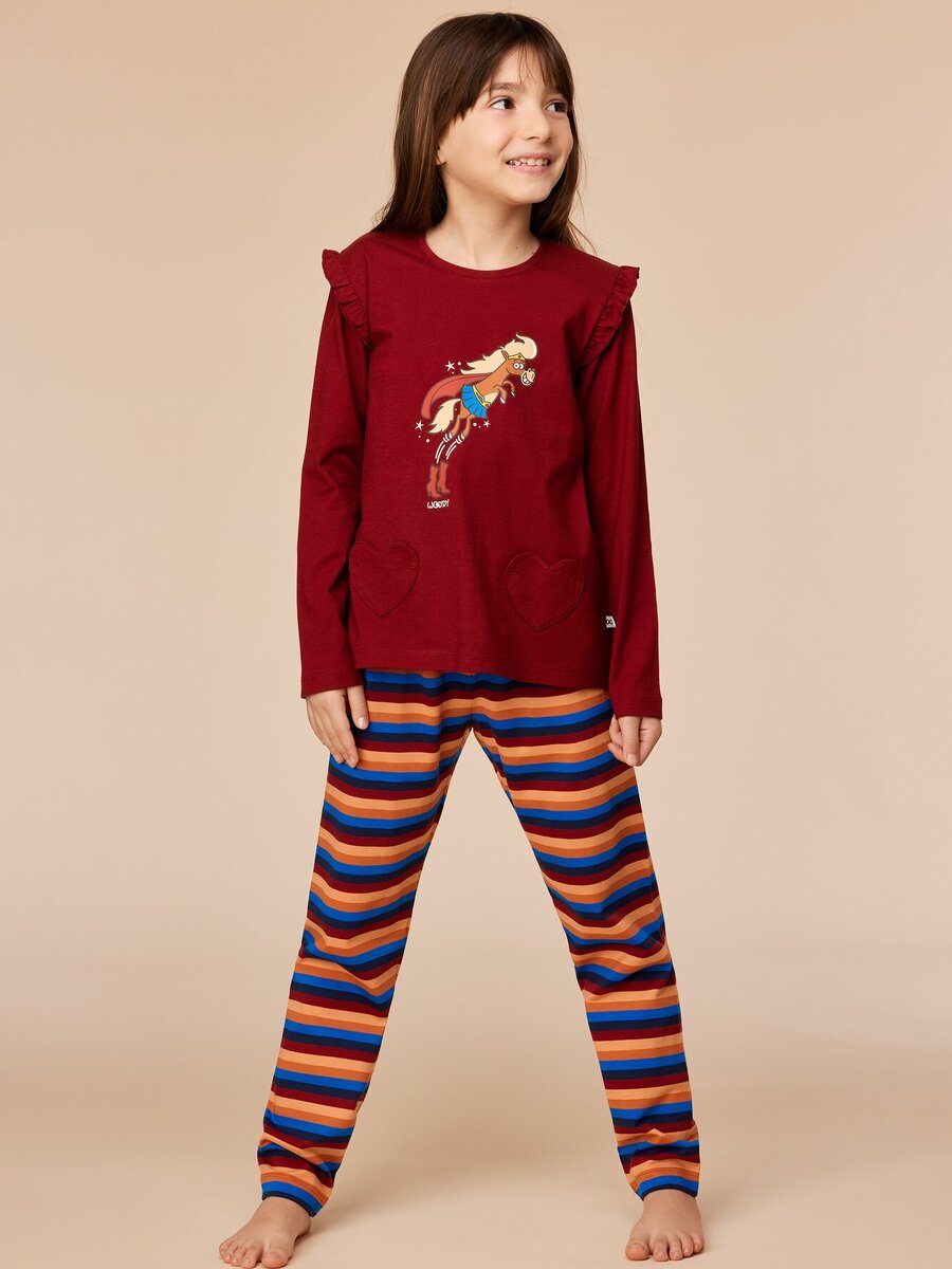 Pyjama van het merk Woody in het Rood