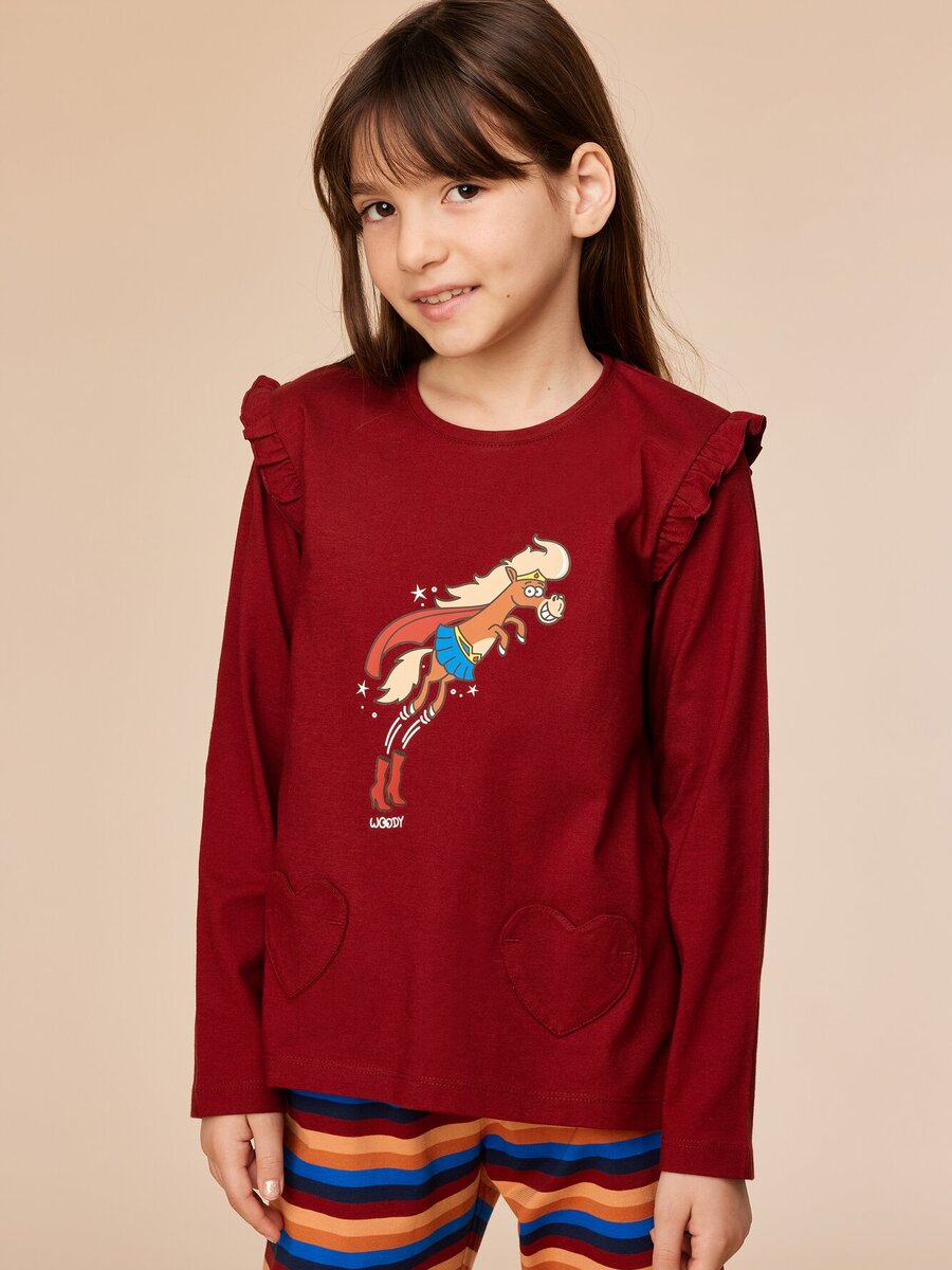 Pyjama van het merk Woody in het Rood
