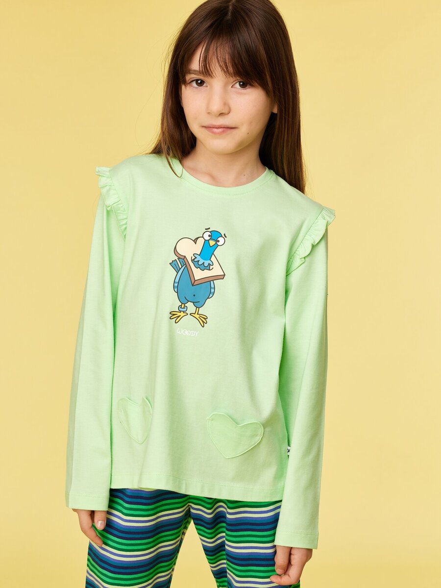 Pyjama van het merk Woody in het Groen