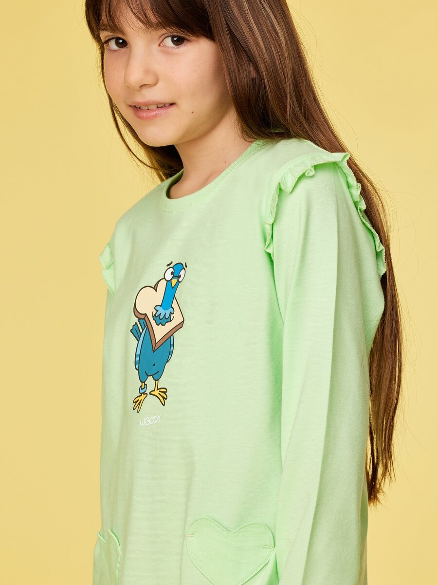 Pyjama van het merk Woody in het Groen