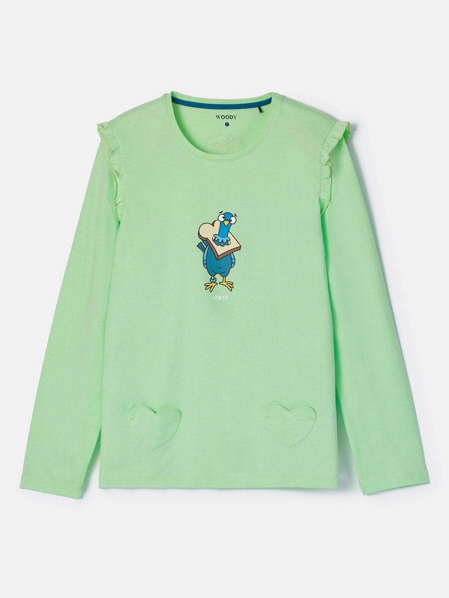 Pyjama van het merk Woody in het Groen