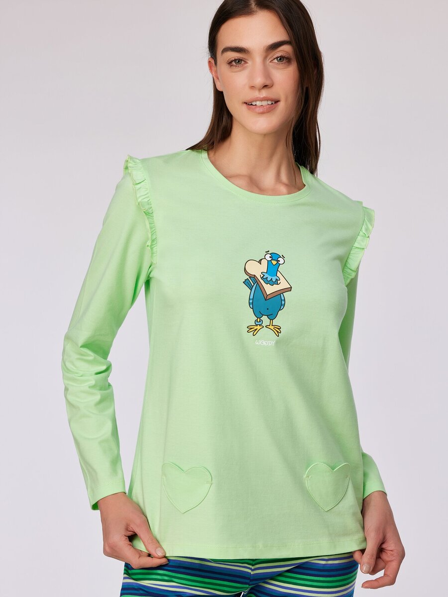 Pyjama van het merk Woody in het Groen