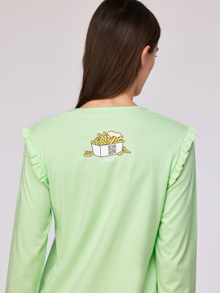 Pyjama van het merk Woody in het Groen