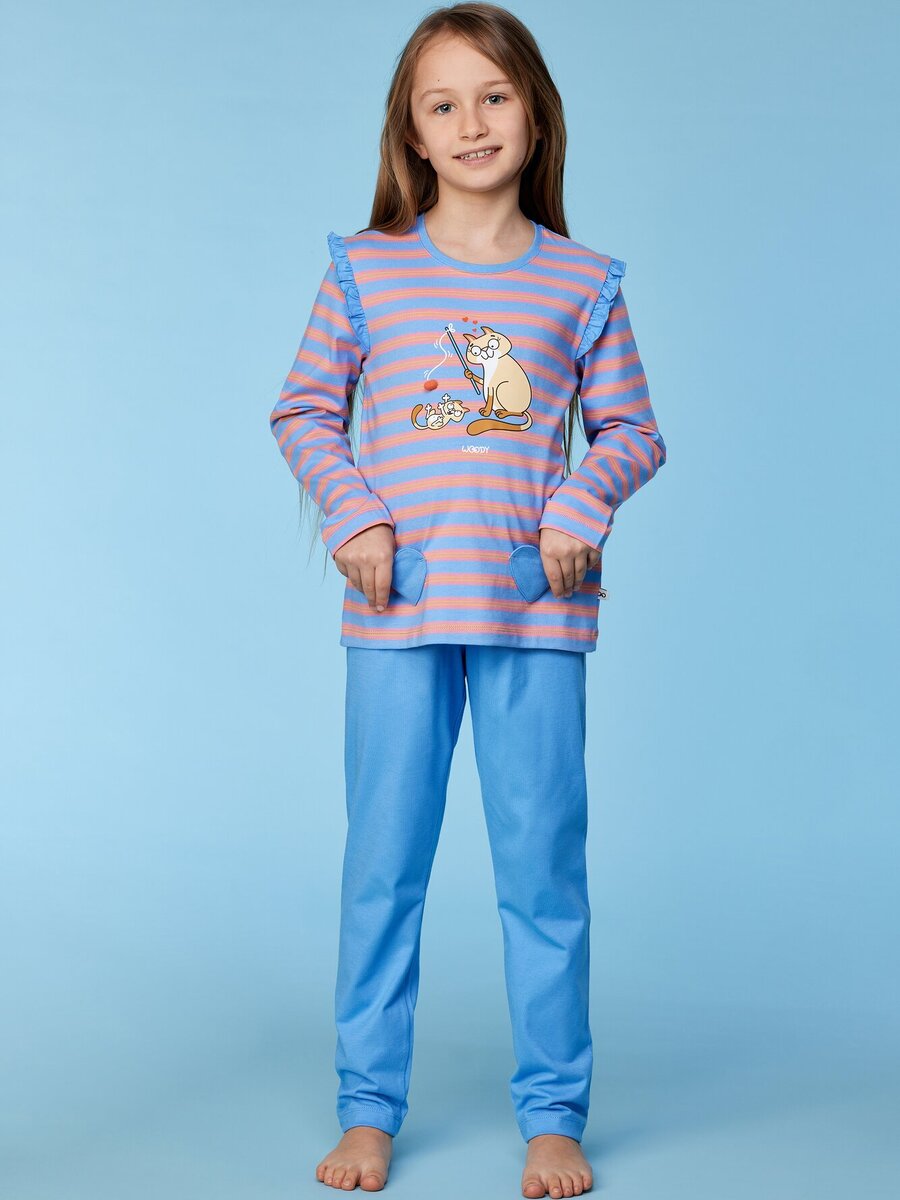 Pyjama van het merk Woody in het Ecru