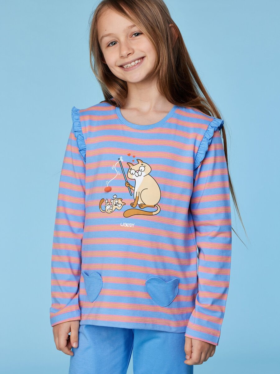 Pyjama van het merk Woody in het Ecru