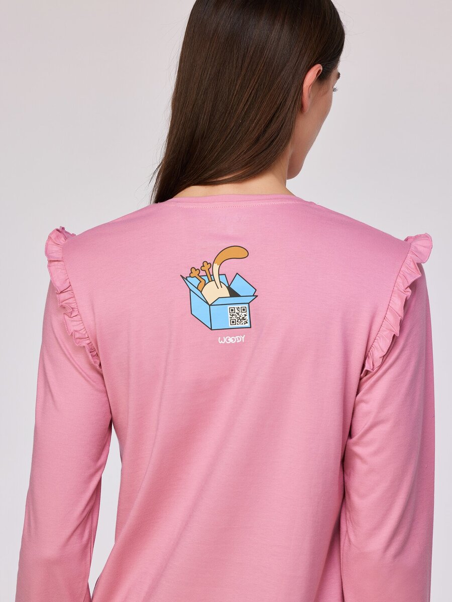 Pyjama van het merk Woody in het Roze
