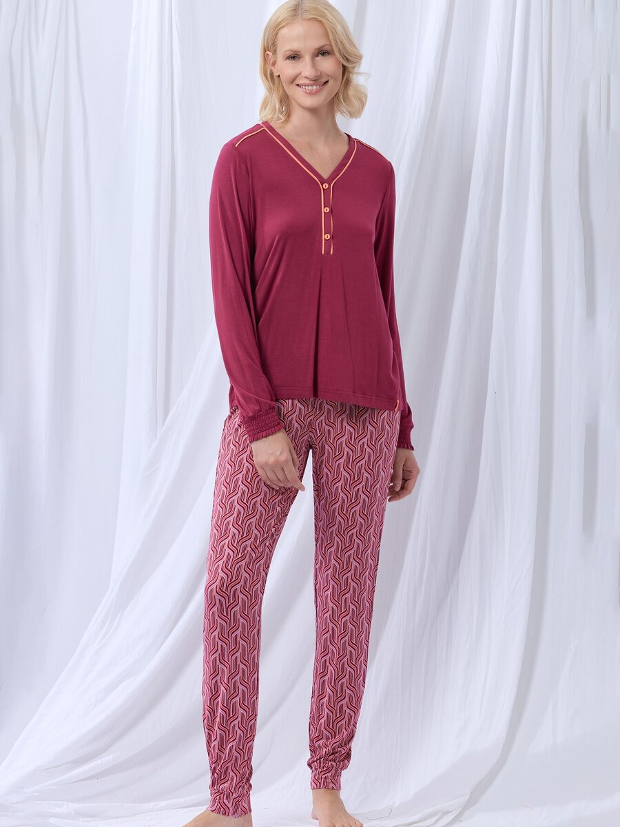 Pyjama van het merk Lords&lilies in het Rood