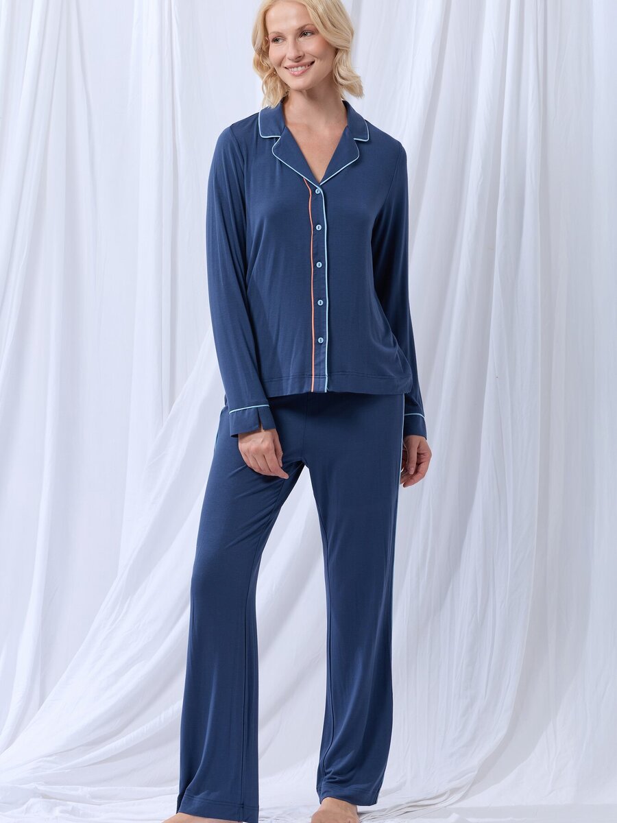 Pyjama van het merk Lords&lilies in het Blauw