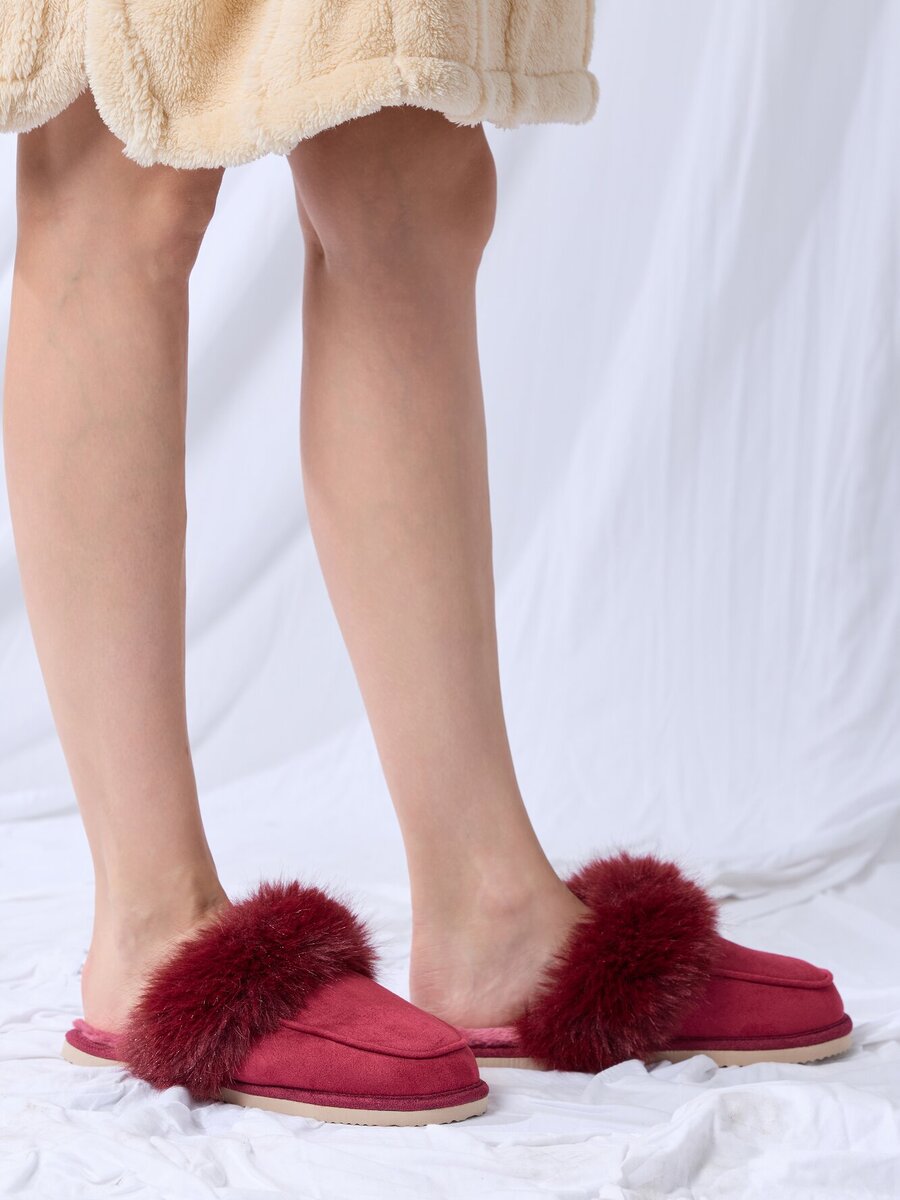 Pantoffels van het merk Lords&lilies in het Rood