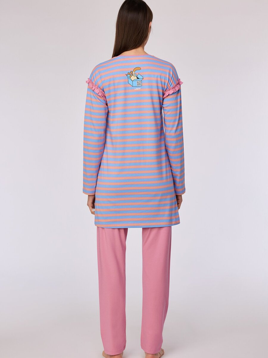 Pyjama van het merk Woody in het Ecru