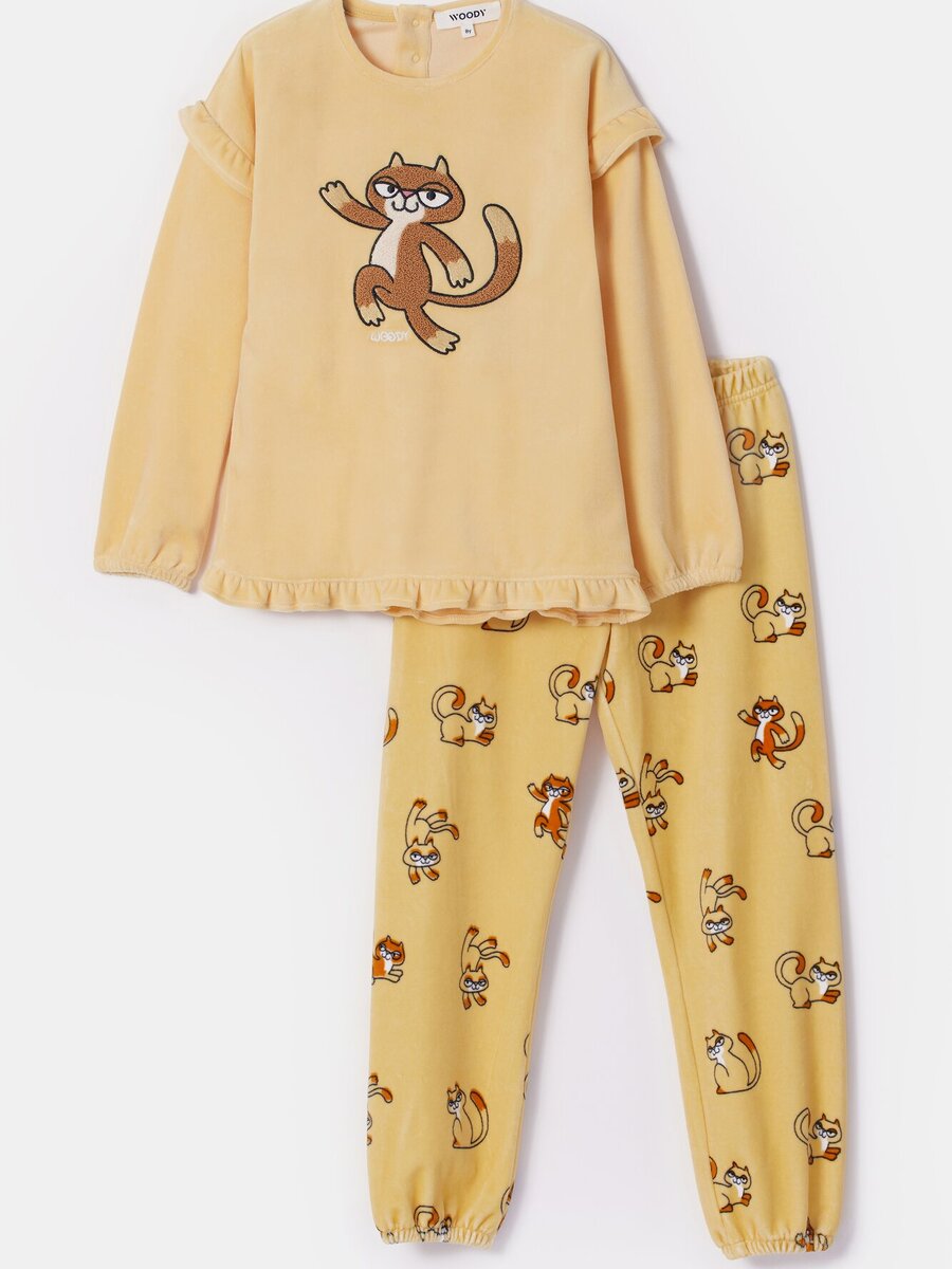 Pyjama van het merk Woody in het Geel