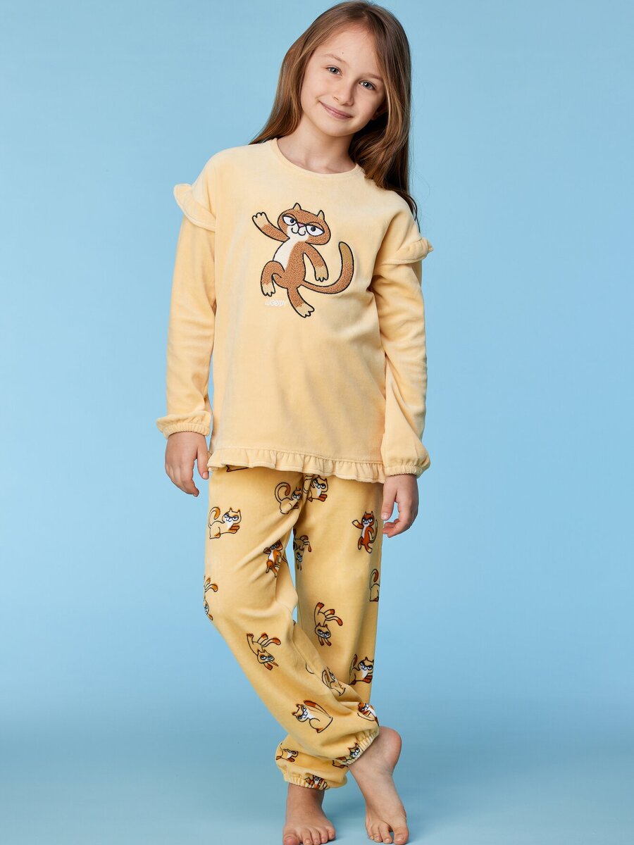 Pyjama van het merk Woody in het Geel