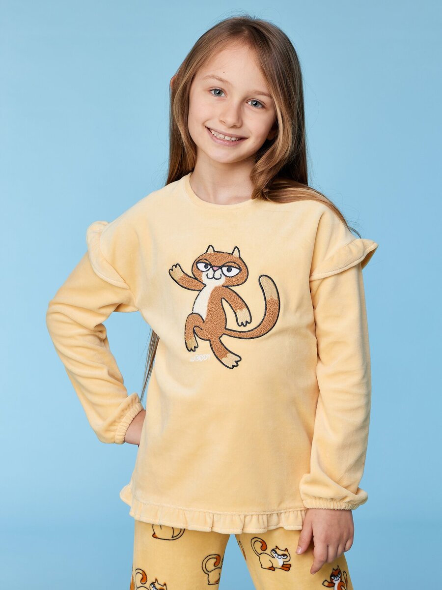 Pyjama van het merk Woody in het Geel