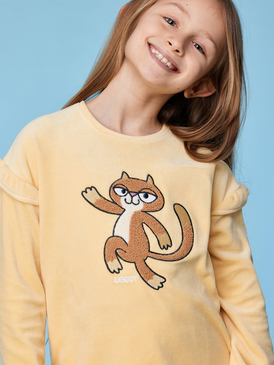 Pyjama van het merk Woody in het Geel