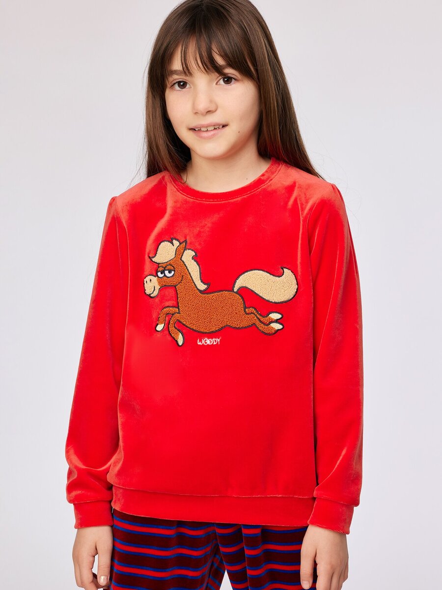 Pyjama van het merk Woody in het Rood