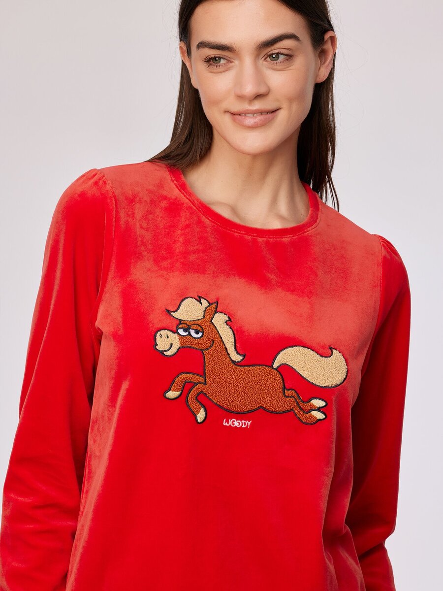 Pyjama van het merk Woody in het Rood