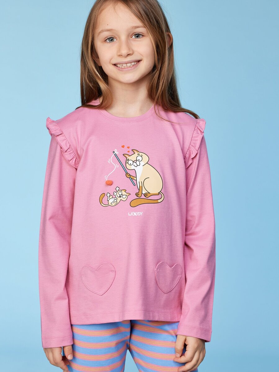 Pyjama van het merk Woody in het Roze