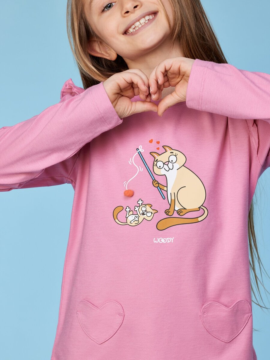 Pyjama van het merk Woody in het Roze