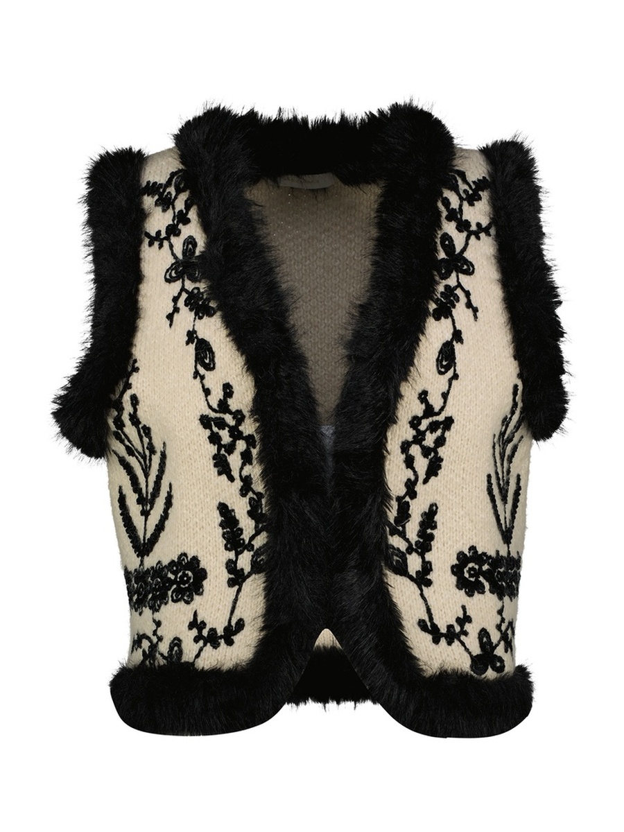 Gilet van het merk Amelie&amelie in het Beige Gilet van het merk Amelie&amelie in het Beige