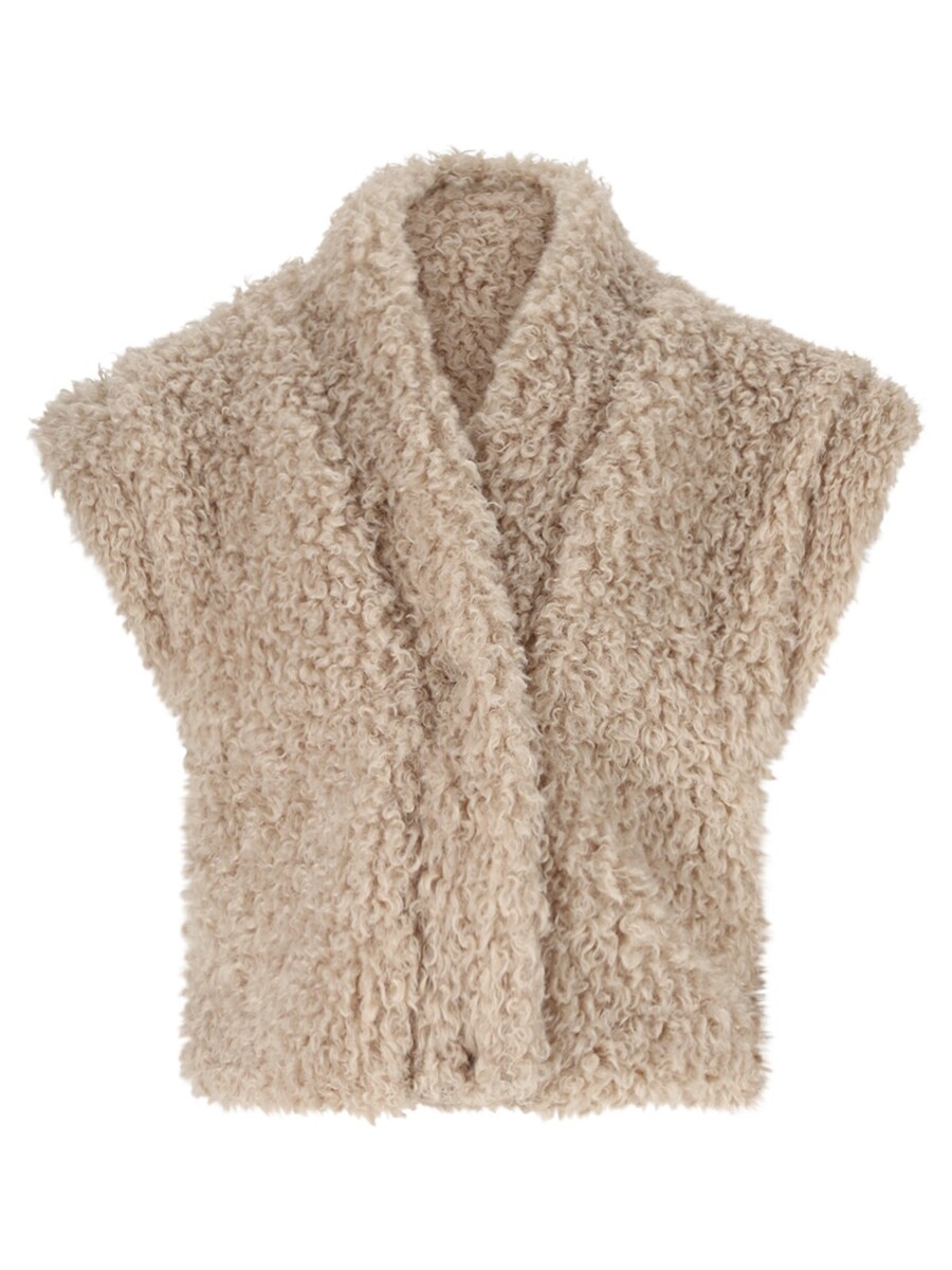 Bodywarmer van het merk Like Flo in het Beige