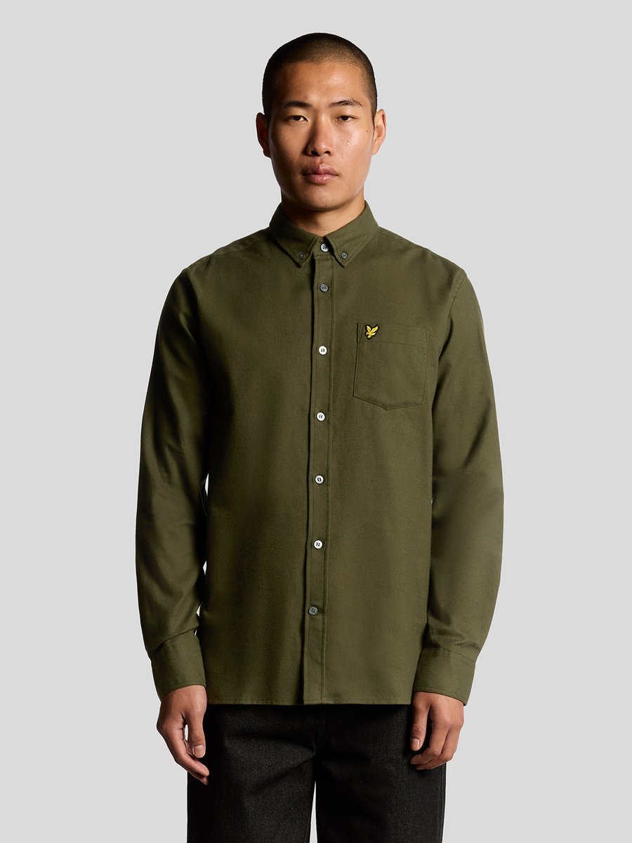 Hemd van het merk Lyle & Scott in het Kaki