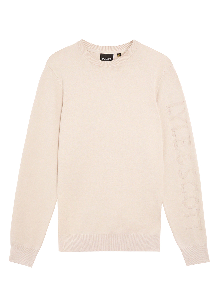 Pull van het merk Lyle & Scott in het Ecru