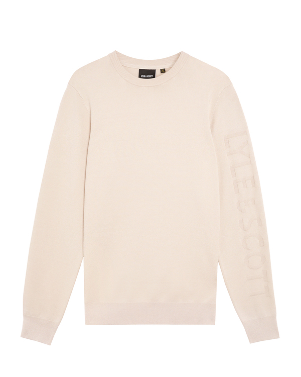 Pull van het merk Lyle & Scott in het Ecru