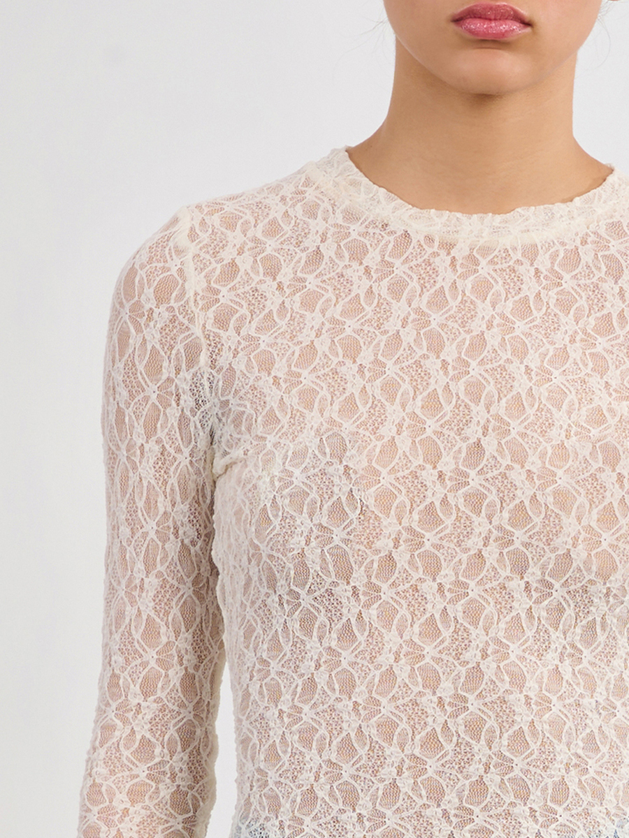 T-shirt van het merk Molly Bracken in het Ecru