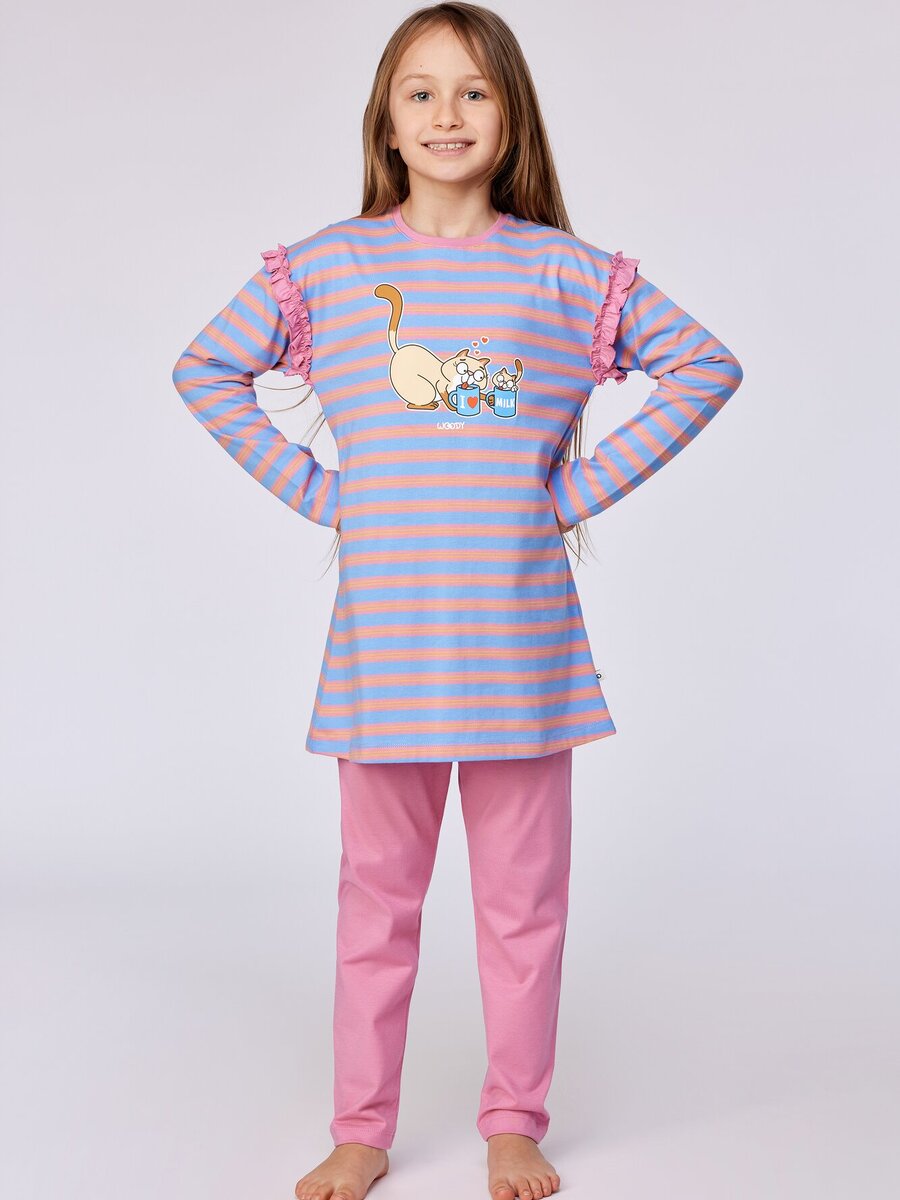 Pyjama van het merk Woody in het Ecru