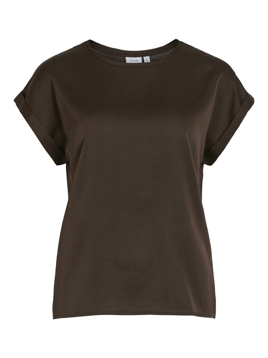 T-shirt van het merk Vila in het Bruin