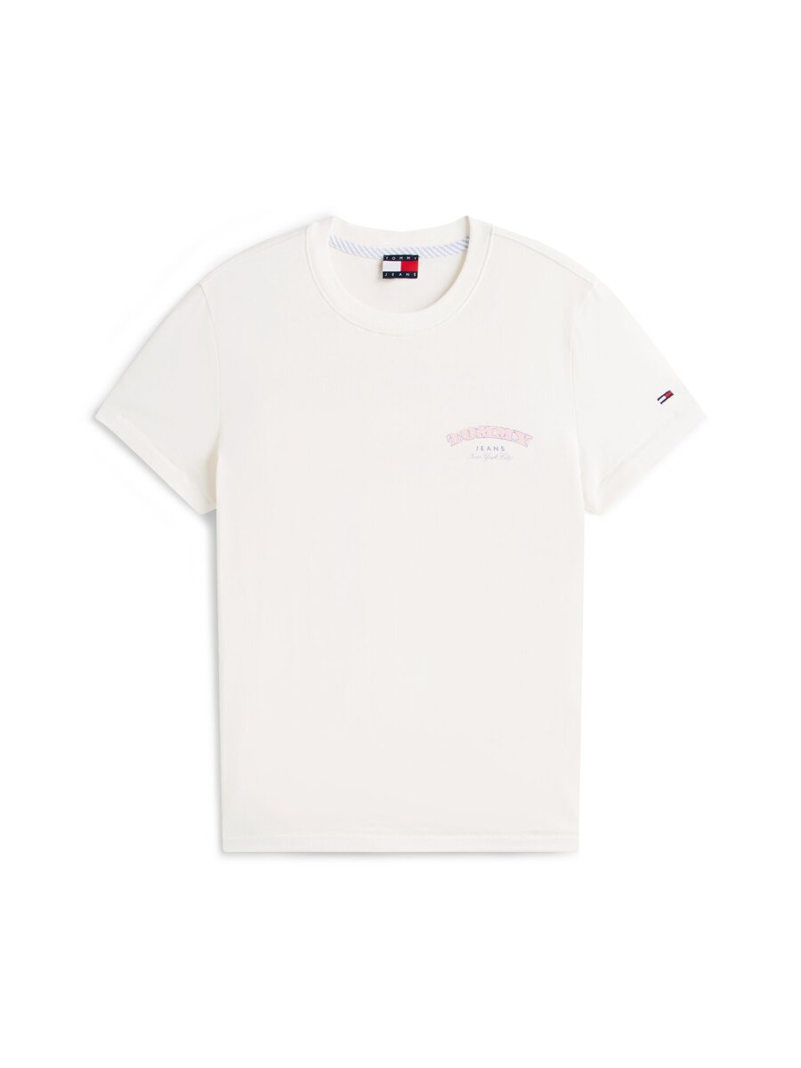T-shirt van het merk Tommy Jeans in het Wit