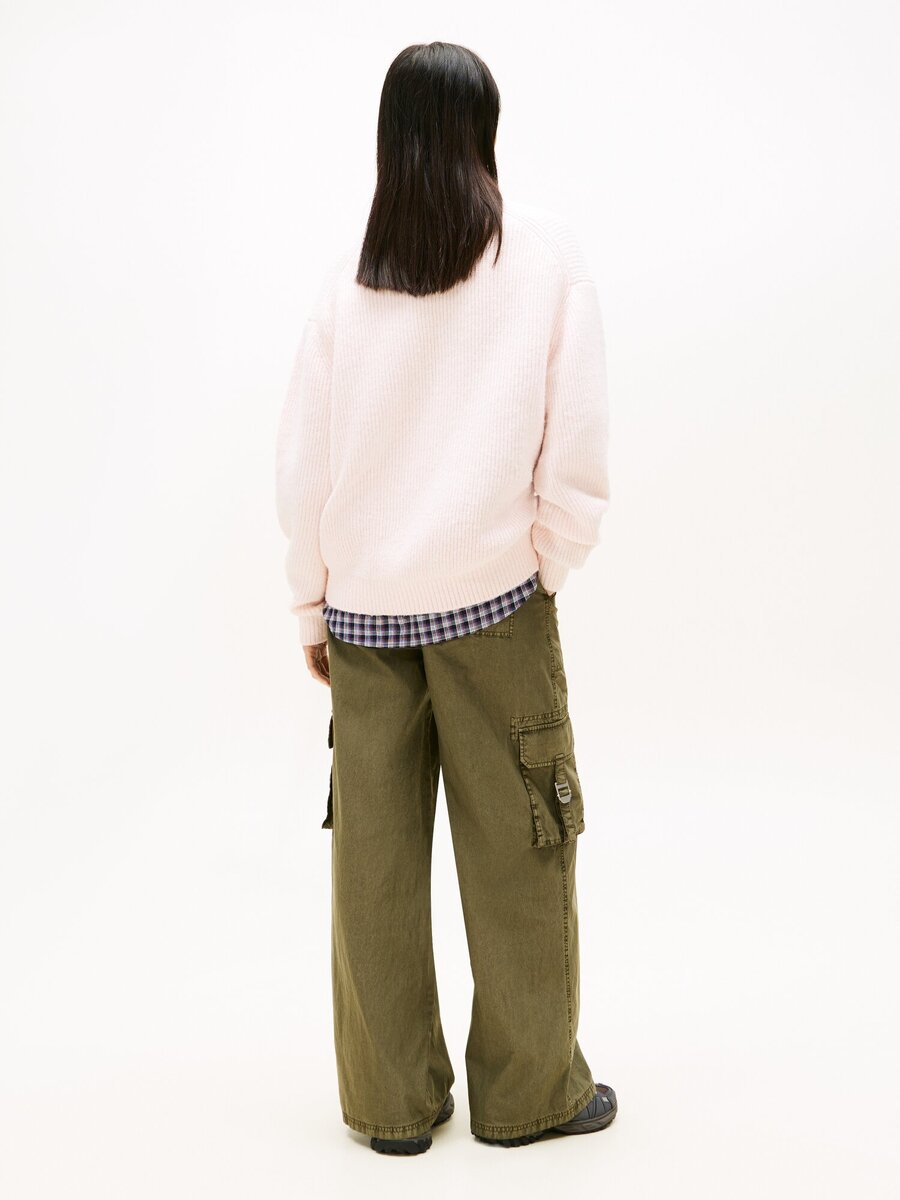 Pull van het merk Tommy Jeans in het Roze