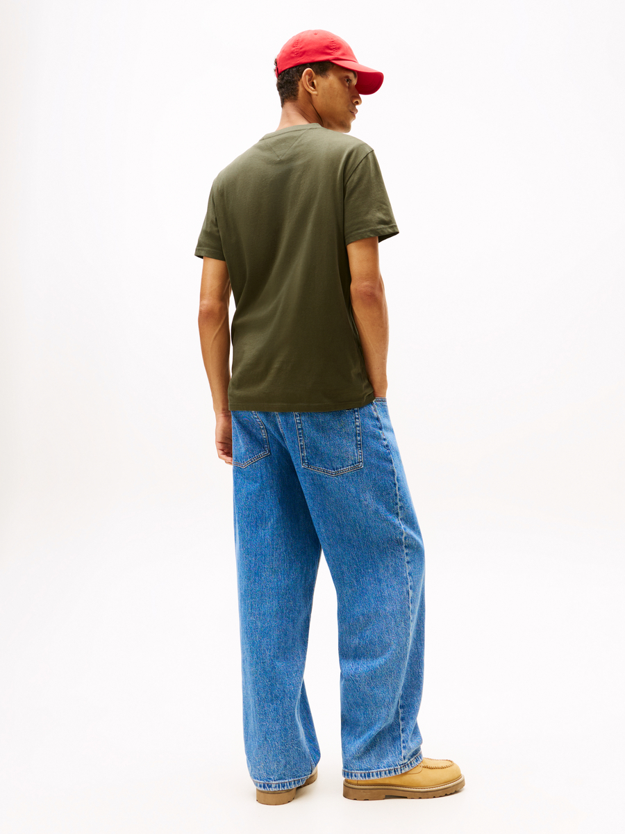 T-shirt van het merk Tommy Jeans in het Kaki